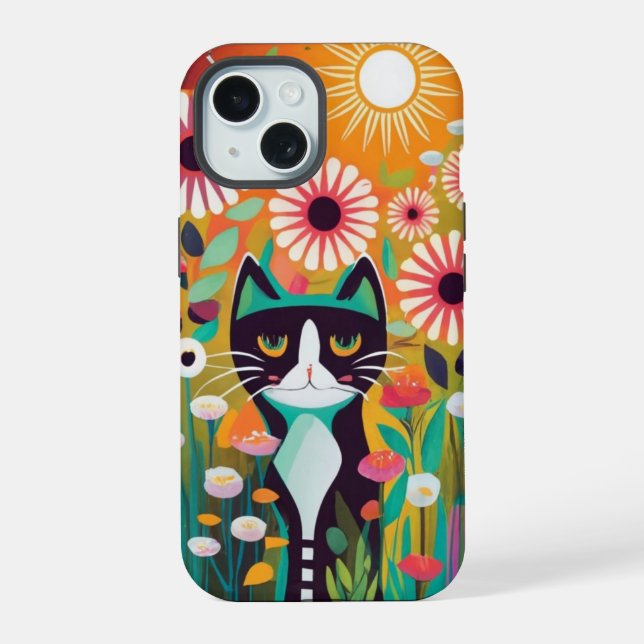 Black Cat in The Garden (Verso)