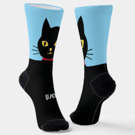 Black Cat Socks Gift for Cat Lovers