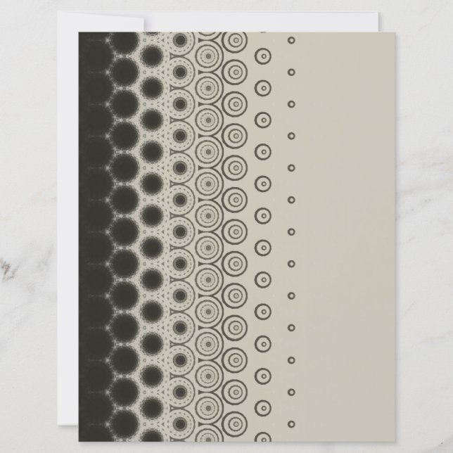 Black Circles on Pale Grey scrapbook paper (Frente)