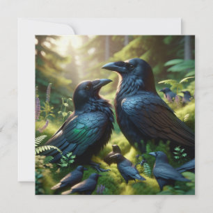 Black Crow Raven Bird Art