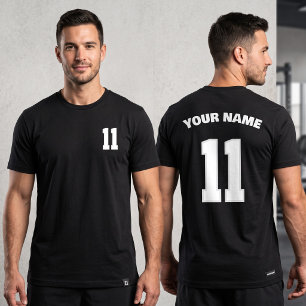 Black Custom Nome do Jogador Número Esportes