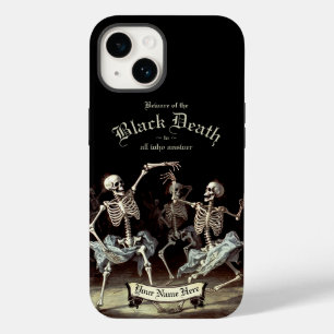 Black Death Dancing Skeletons Halloween