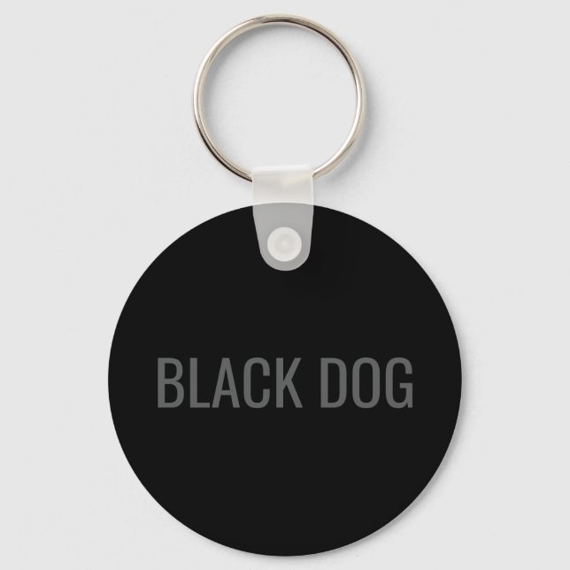 Black Dog - Chaveiro de Tipografia (Frente)