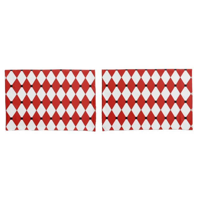 Black Dot Red and White Harlequin (Frente - conjunto)