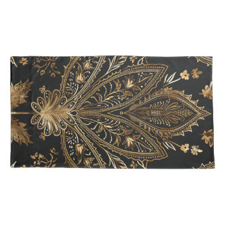 Black & Dourado Real Indiano de Luxo