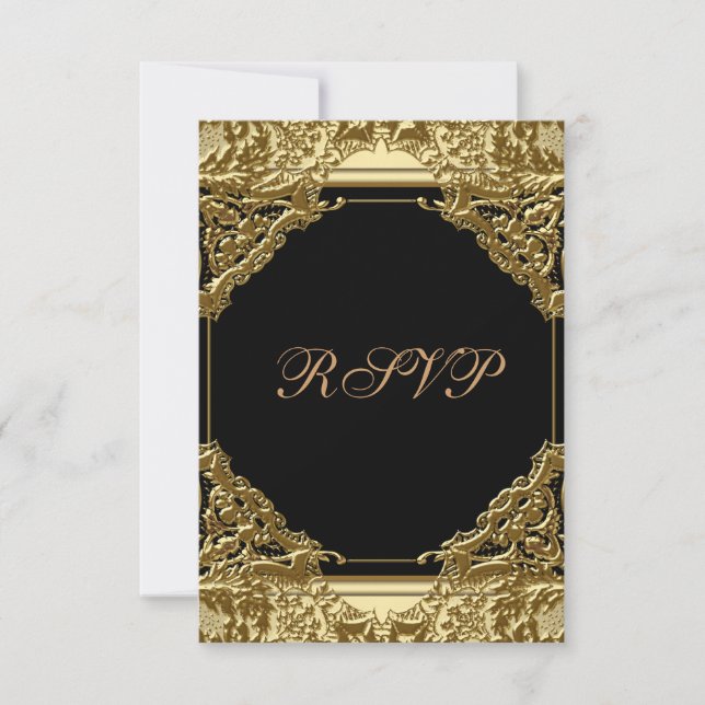 Black e Gold RSVP (Frente)