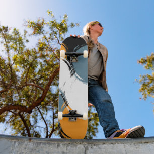 Black Emerald Orange Fusion Deck de Skate