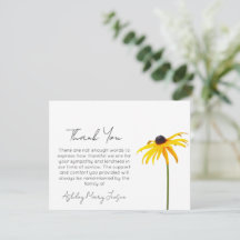 Black Eyed Susan | Cartão de Agradecimento por Lut