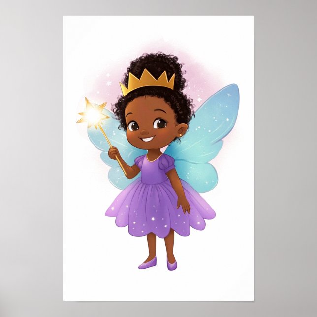 Black Fairy Girl  Poster (Frente)