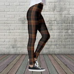 Black Forest Scottish CLAN Tartan Women's Leggings<br><div class="desc">Calças para Pentes de Padrões Brown Tartan</div>