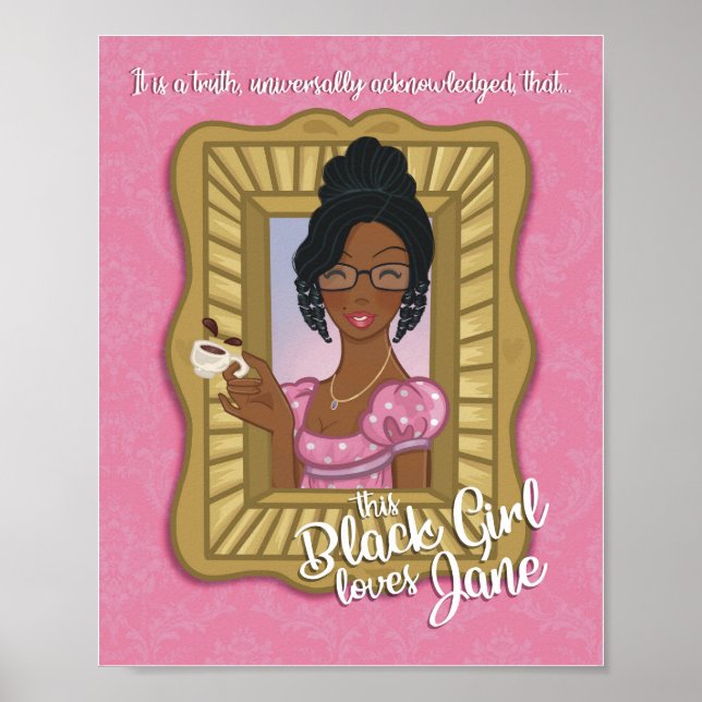 Black Girl ama Poster (matte) (Frente)