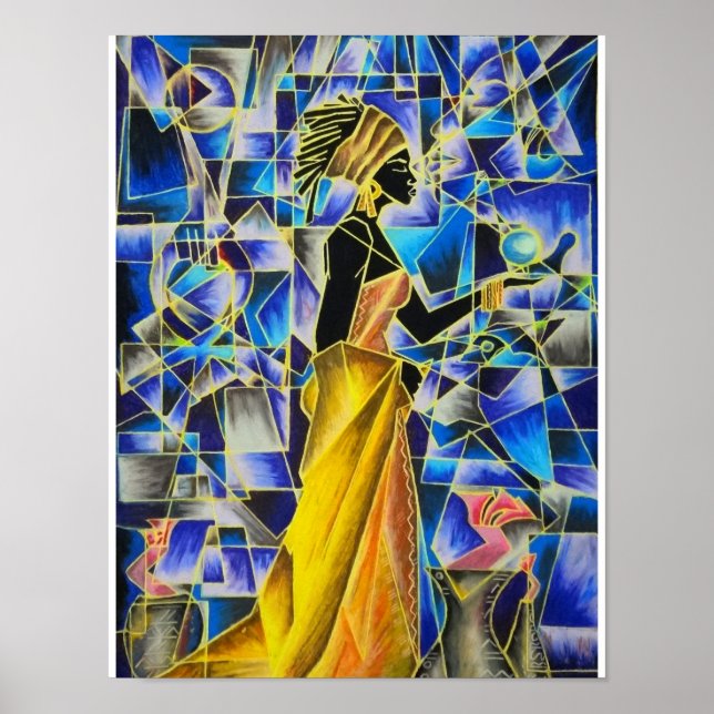 Black Girl Magic - BluBerry Isis Poster (Frente)