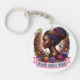 Black Girls Lê Chaveiro de Logotipo Personalizável