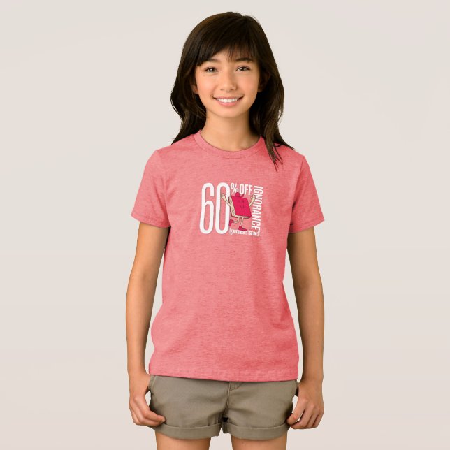 Black Girl's T-Shirt Future Thinker: 60% OFF IGNOR (Frente Completa)