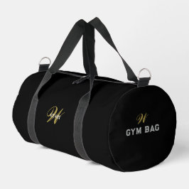 Black Gold Initial l Elegant Minimal Fitness Gym