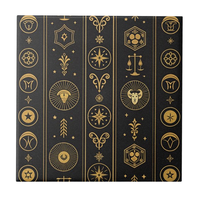 Black Gold Zodiac Sign (1) (Frente)