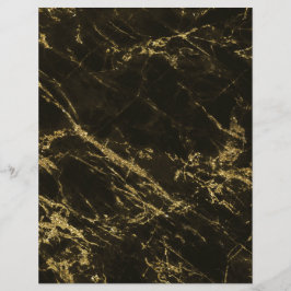 Black Granite Marble Dourado Veins 2 Papel Escrapb