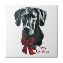 Black Great Dane Christmas