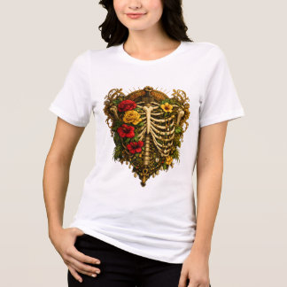 Black History Month African Skeleton Queen Floral 