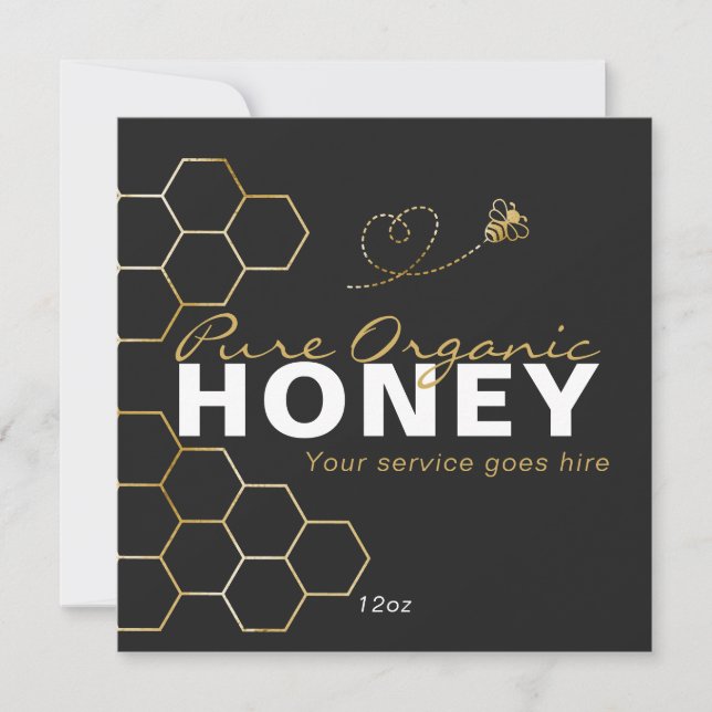 Black Honey Beed Honeycomb Product Care Insert  (Frente)