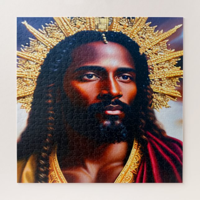 Black Jesus 676-Piece Jigsee Quebra-cabeça (Horizontal)