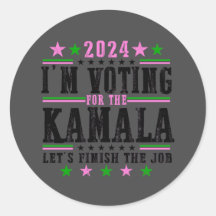Black Kamala para o adesivo da campanha de 2024