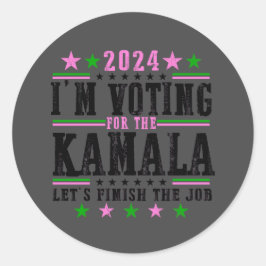 Black Kamala para o adesivo da campanha de 2024