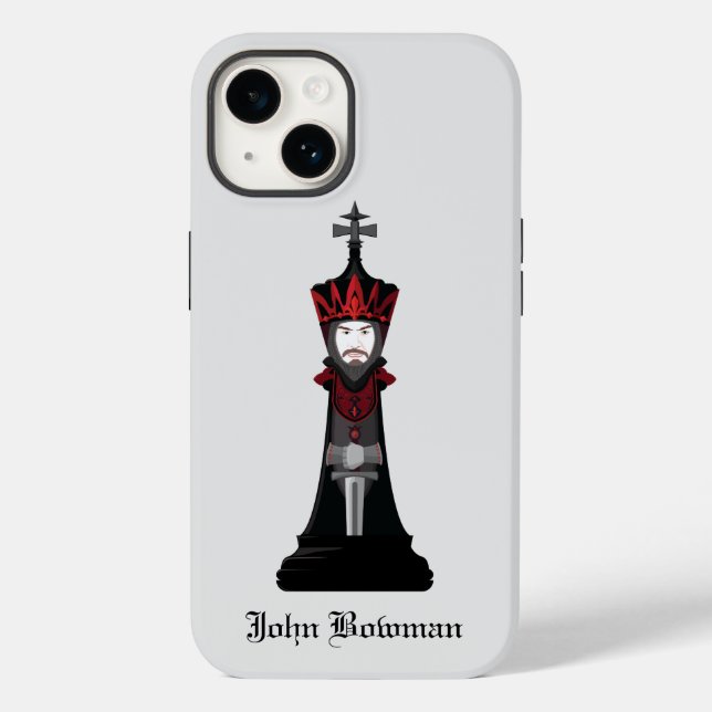 Black King / Personalised name Case-Mate iPhone Ca (Verso)
