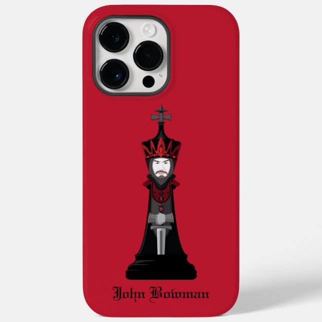 Black King / Personalised name Case-Mate iPhone Ca (Verso)