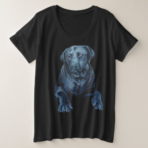 Black Labrador Camisa Blue Dog Plus T-shirts de ta