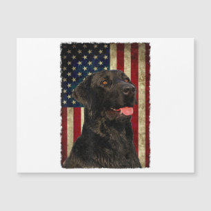 Black Labrador T Shirt Gift USA Flag Lab Owner Duc