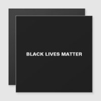 Black Lives Matam o ímã branco preto
