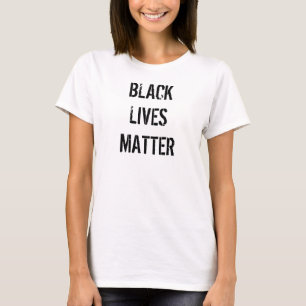 Black Lives Matter Camiseta Branca Feminina