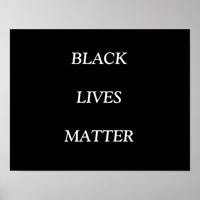BLACK LIVES MATTER, POSTER (Frente)