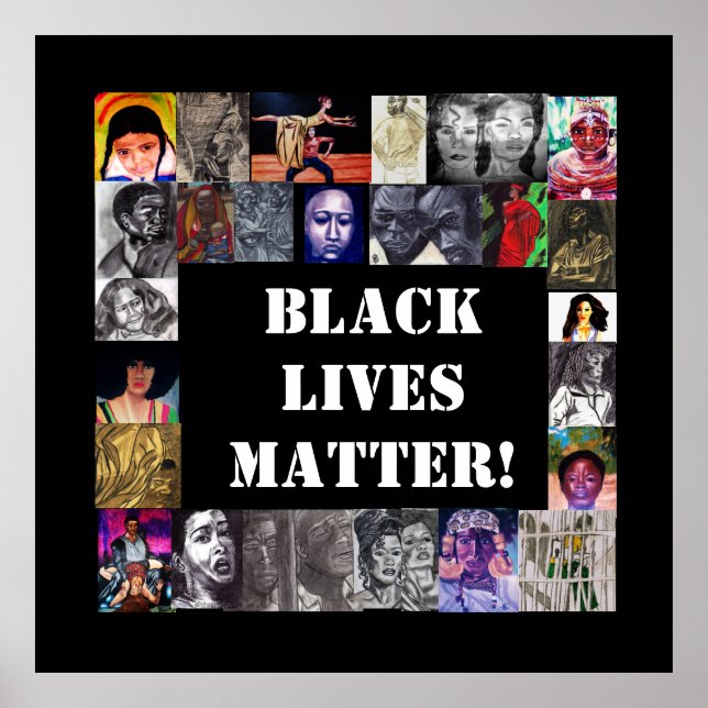 BLACK LIVES MATTER poster (Frente)