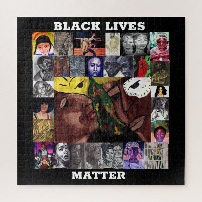 BLACK LIVES MATTER quebra-cabeça (Vertical)