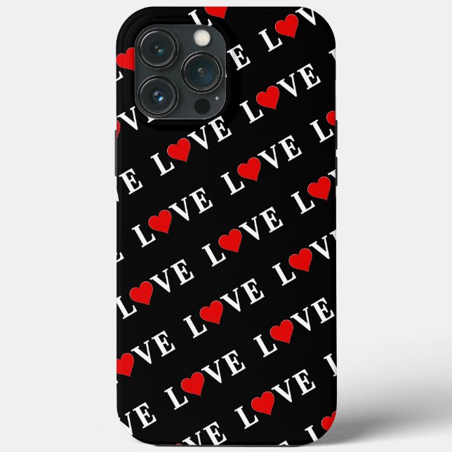 Black LOVE Modern Elegante (Verso)