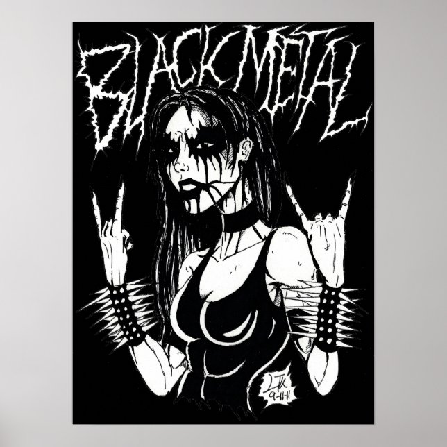 Black Metal Poster (Frente)