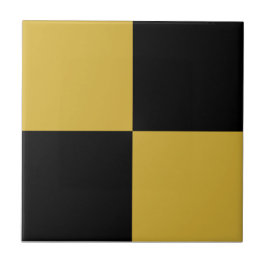 Black & Metallic Gold Square Box Stylish Pattern