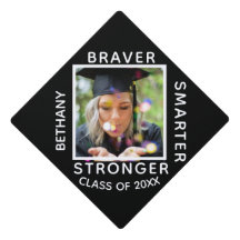 Black Photo Braver Smarter Mais Forte Inspiração