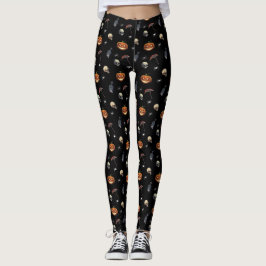 🖤 Black Pumpkin King Leggings 🎃