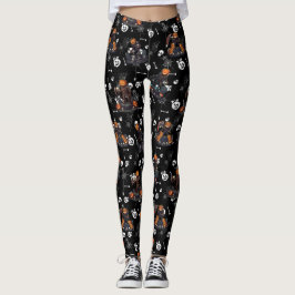 🖤 Black Pumpkin King Leggings 🎃