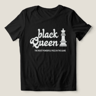 Black Queen Power T-Shirt – Rule the Board