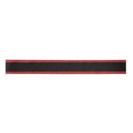 Black & Red Stripes Gift de Natal Satin Ribbon