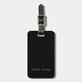 Black Sheep - Etiqueta de Bagagem Tipografia
