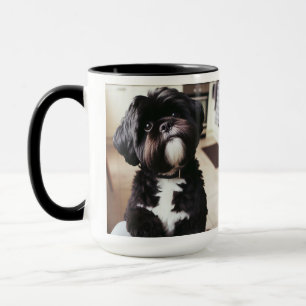 Black Shih Tzu Posso Explicar a Caneca de Natal