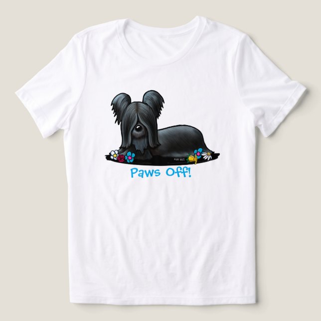Black Skye Terrier Doormat (Design frontal)