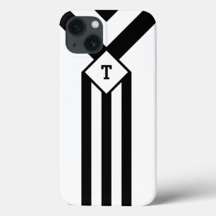 Black Stripes com monograma em branco