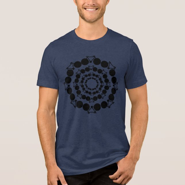 Black Stylized Bikes Mandala (Frente)