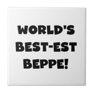 Black Text Best Beppe T-shirts e presentes